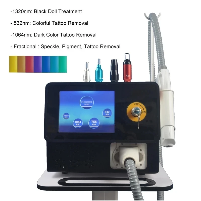 

2022 Picosecond 1064 nm 755nm 532nm Pico Tattoo Removal machine price
