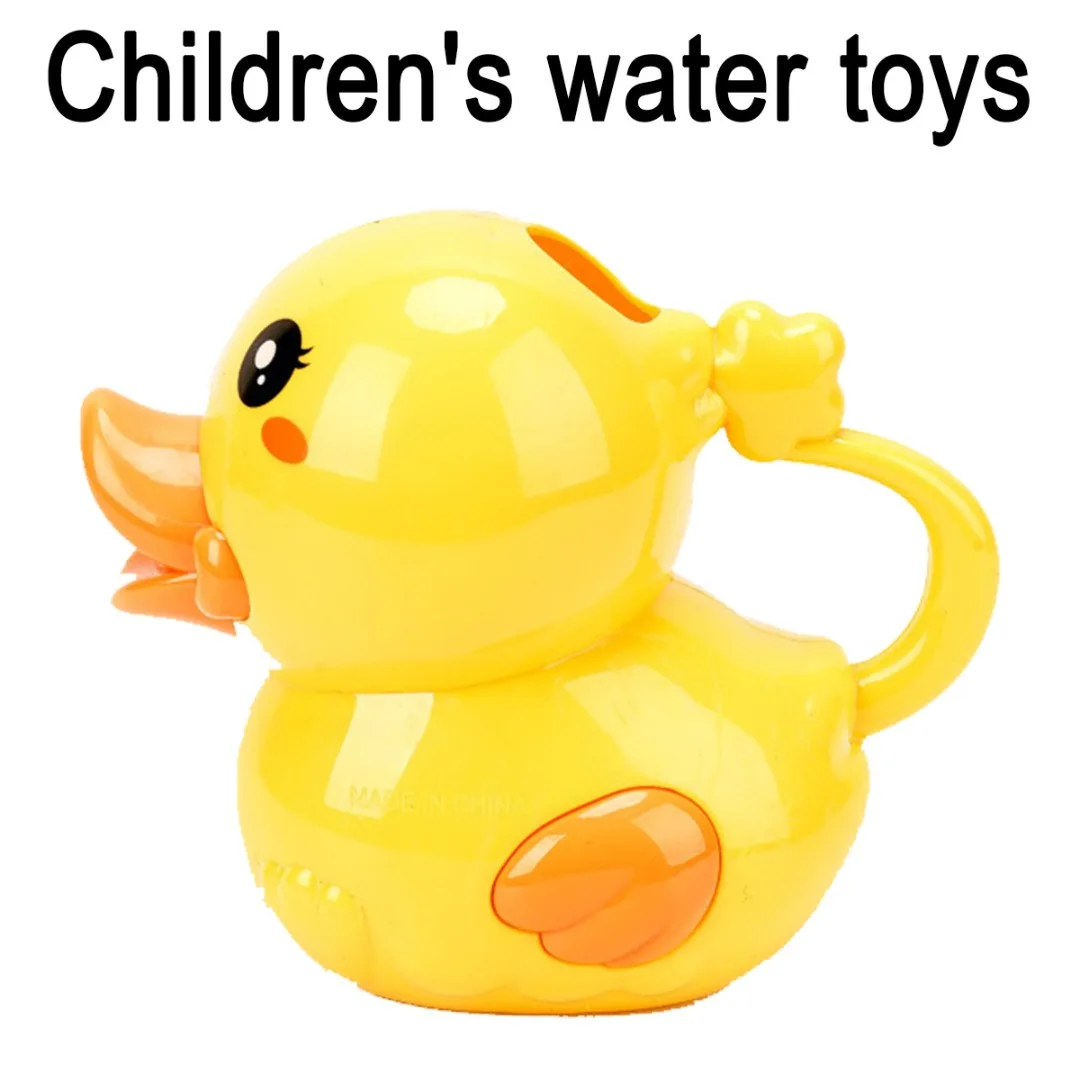 Новинка 1 шт. пластиковая Милая утка лейка игрушка для ванной портативный ручной