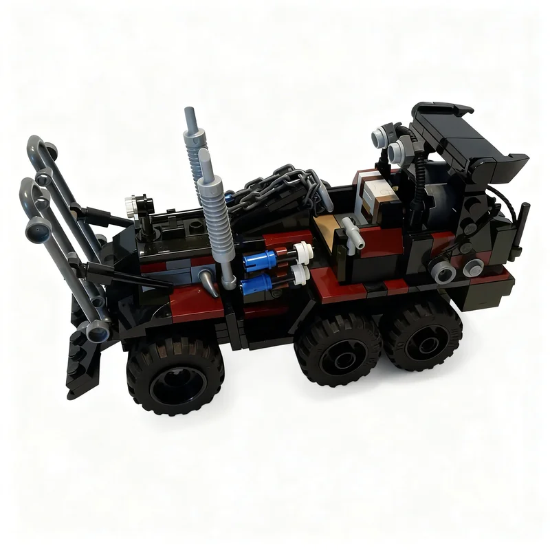 Фото 324 детали MOC City Champions Super Car Road Warrior Mad Max Humungus Truck: Технологичный конструктор для самостоятельной сборки, подарок для дома №2