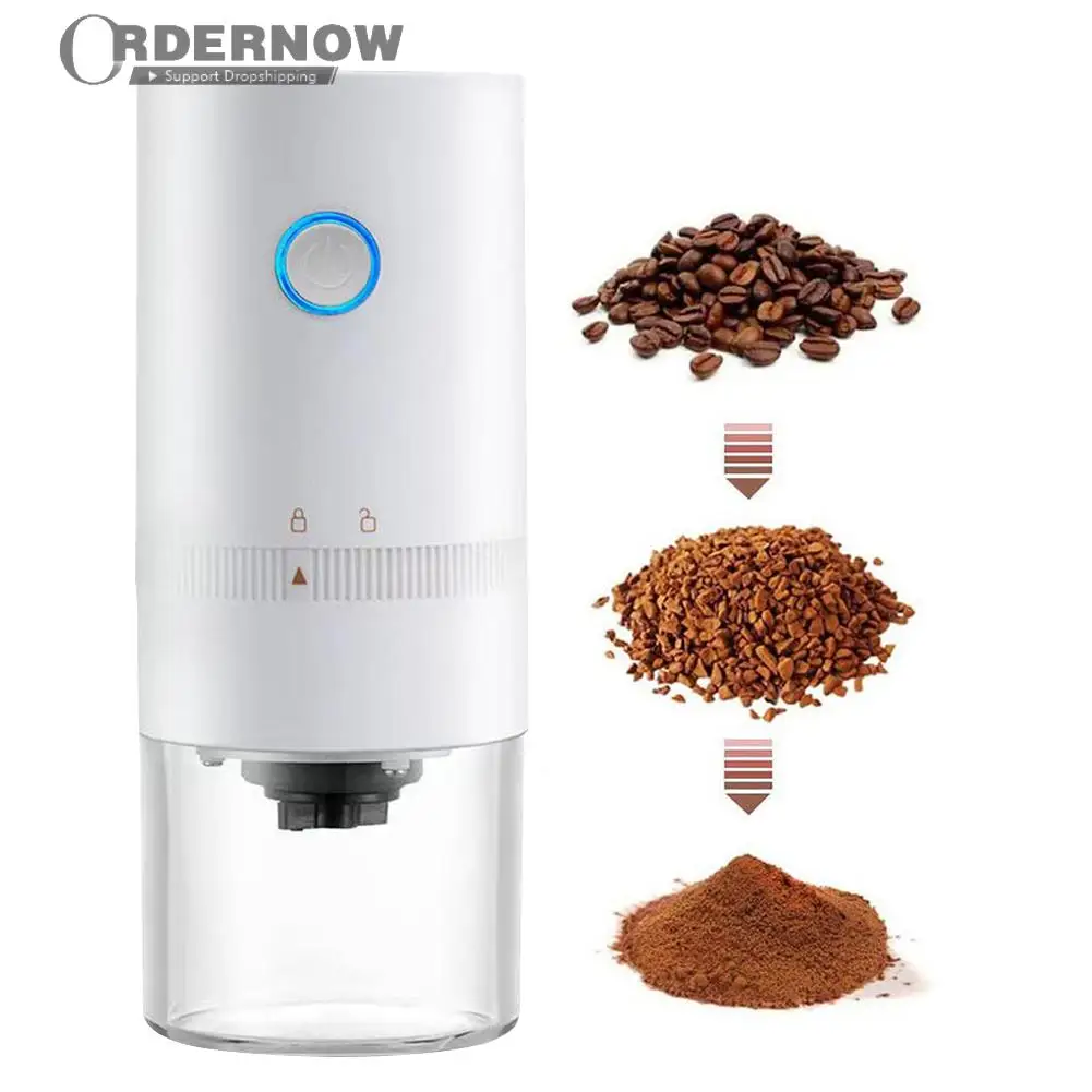 

New Upgrade Portable Electric Coffee Grinder TYPE-C USB Charge Profession Ceramic Grinding Core Coffee Beans Grinder