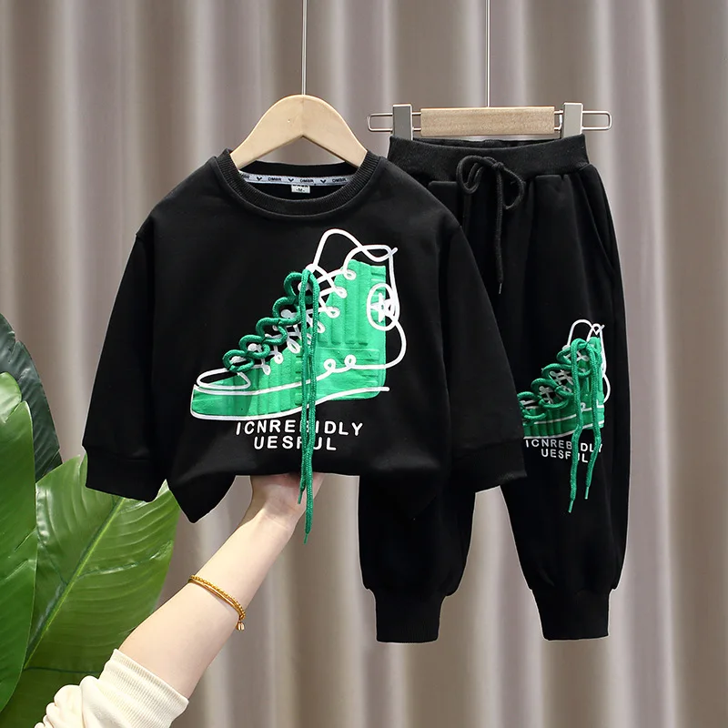 

Boys Clothing Sets 2023 Spring Autumn Children Cotton Coats Pants 2pcs Tracksuits For Baby 1 To 8 Years Kids Sports Suit Outfits