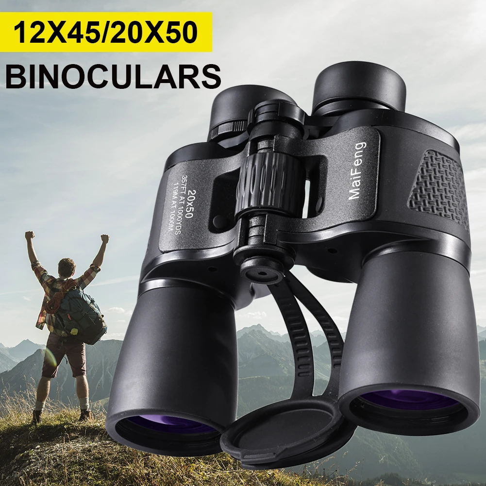 

NEW 20x50 HD Powerful Binoculars 1000M Long Range High Power Telescope BAK4 FMC Optics For Hunting Sports Outdoor Camping Travel