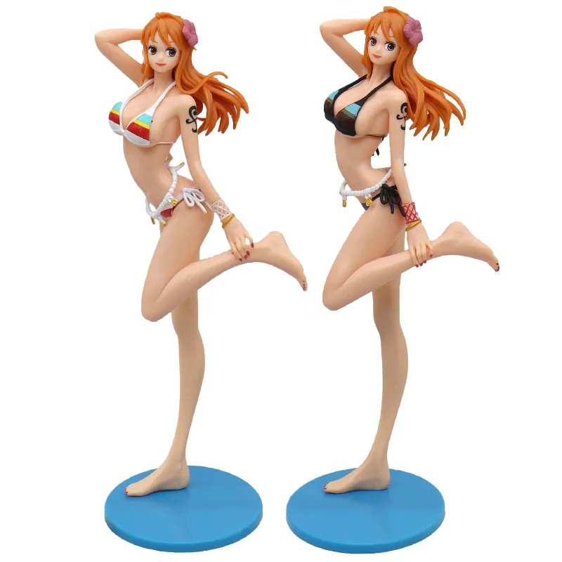 

24cm New One Piece Nami Pvc Figurine Boa Hancock Classic Anime Figure Model Toys Sabo Ace Doll Cake Car Decoration Collection