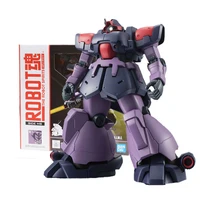 bandai genuine gundam anime figure robot spirits ms 09f dom tropen collection gunpla anime action figure toys for children
