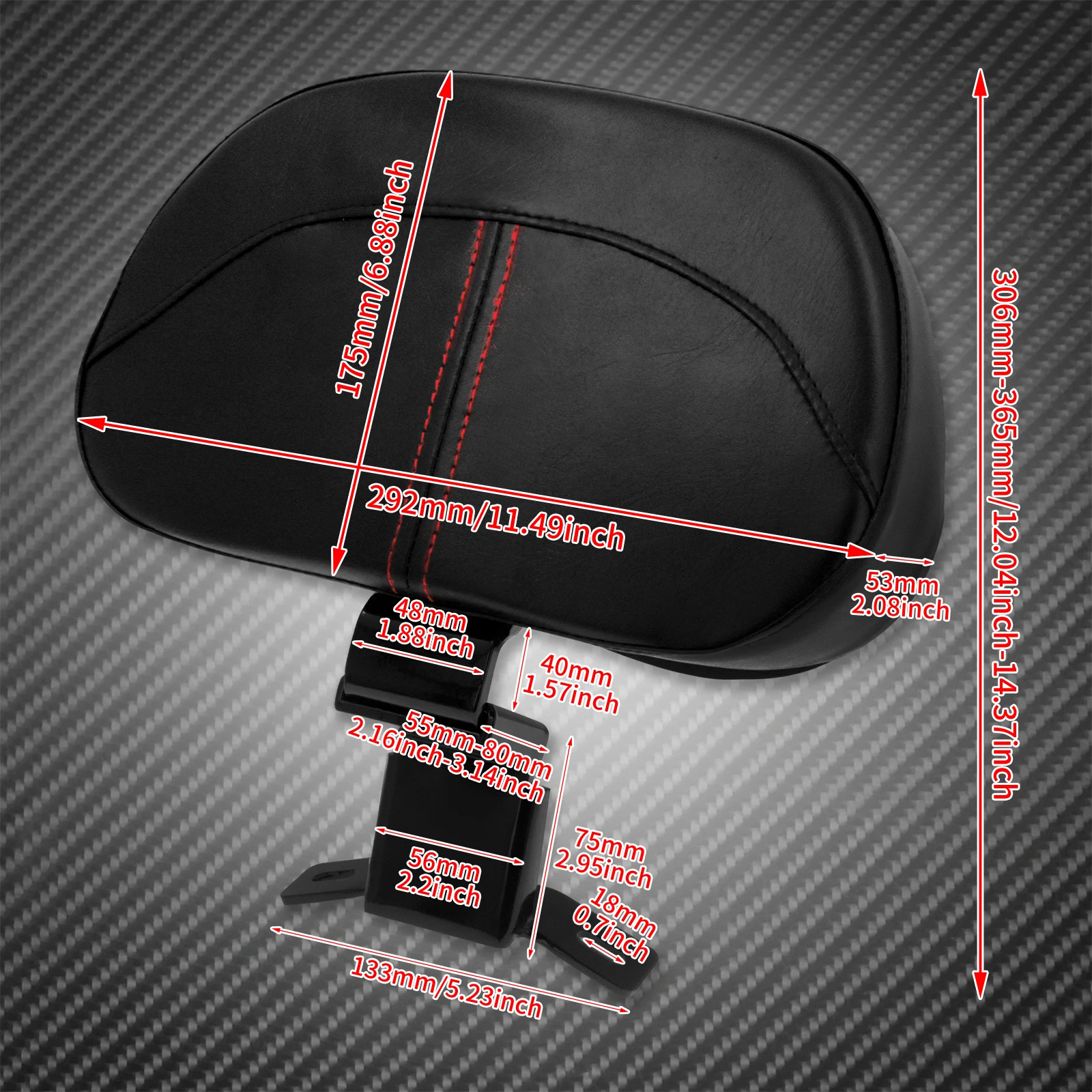 Мотоциклетный Комплект для крепления спинки переднего водителя Harley Touring CVO Road Street