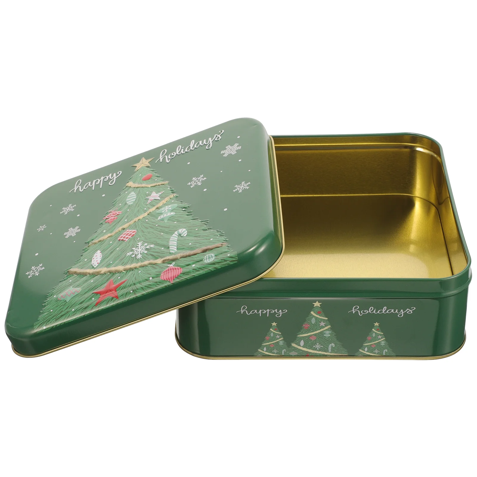 

Christmas Candy Containers Sweet Storage Holder Biscuit Cookie Tin Tinplate Tins With Lids