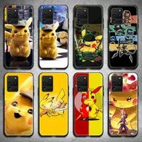 pokemon pikachu phone case for samsung galaxy s21 plus ultra s20 fe m11 s8 s9 plus s10 5g lite 2020