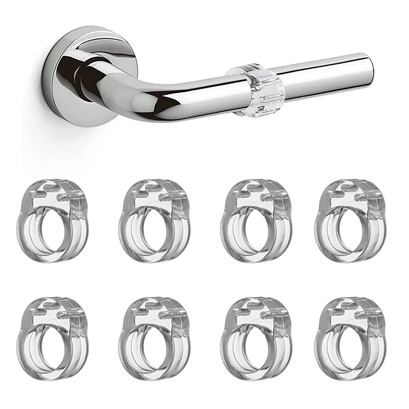 

1/4/8 шт., прозрачные силиконовые насадки на дверную ручку