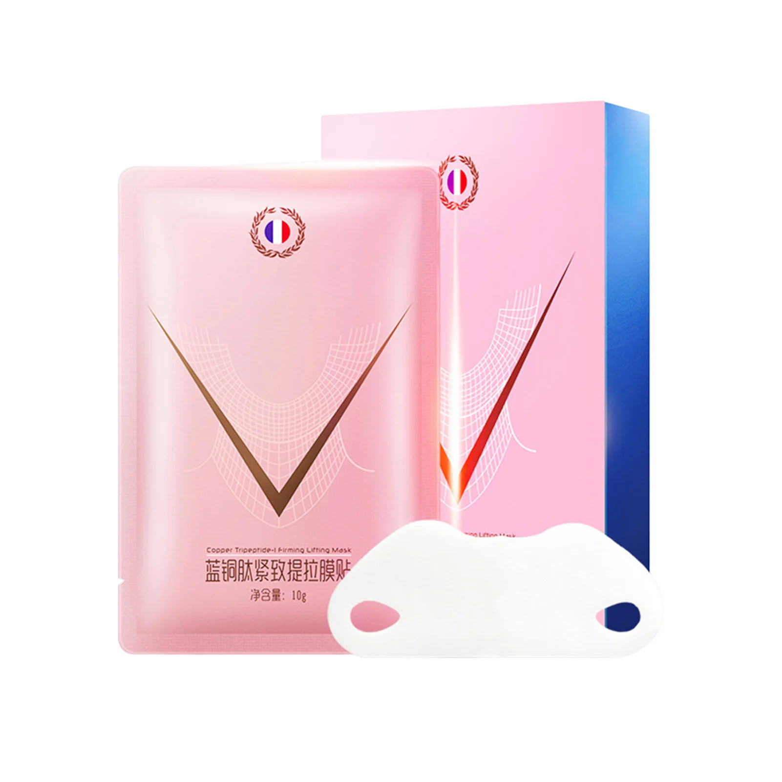 

5pcs V Line Lifting Face Mask Slimming Face Neck Lift Tape Hydrogel Collagen Mask Chin-Up Slimming Strap
