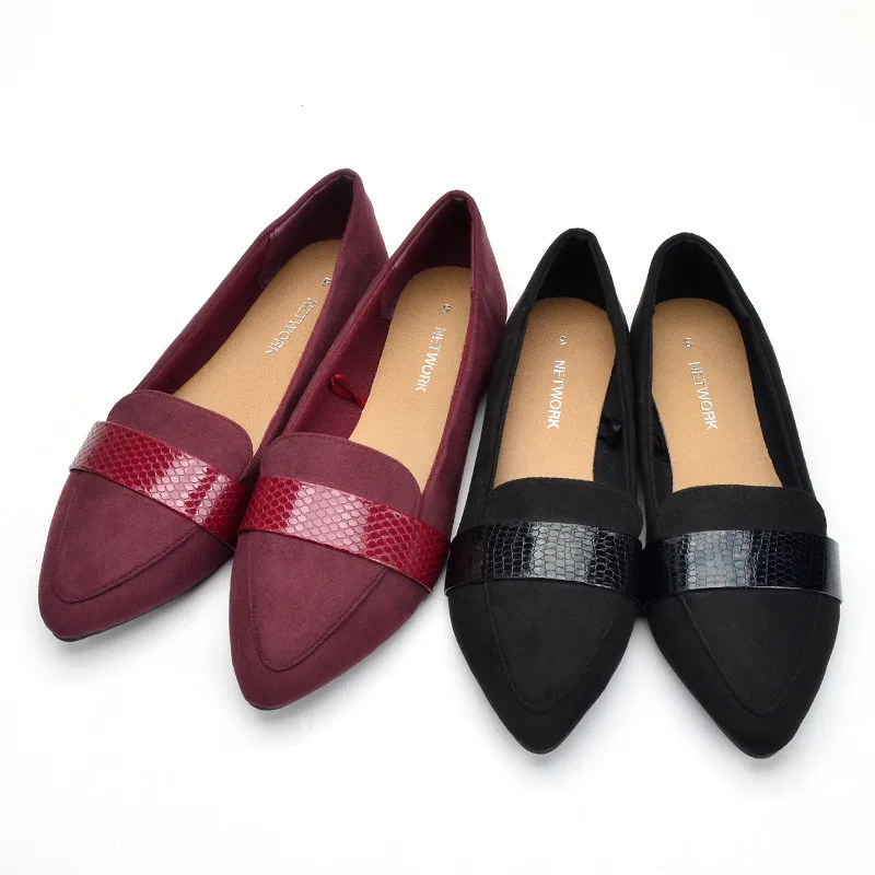 Pointed Toe Ballet Flats Women Loafers Spring Autumn Breathable Soft Flat Shoes Ballerina Moccasins Casual Woman Slip on Shoes