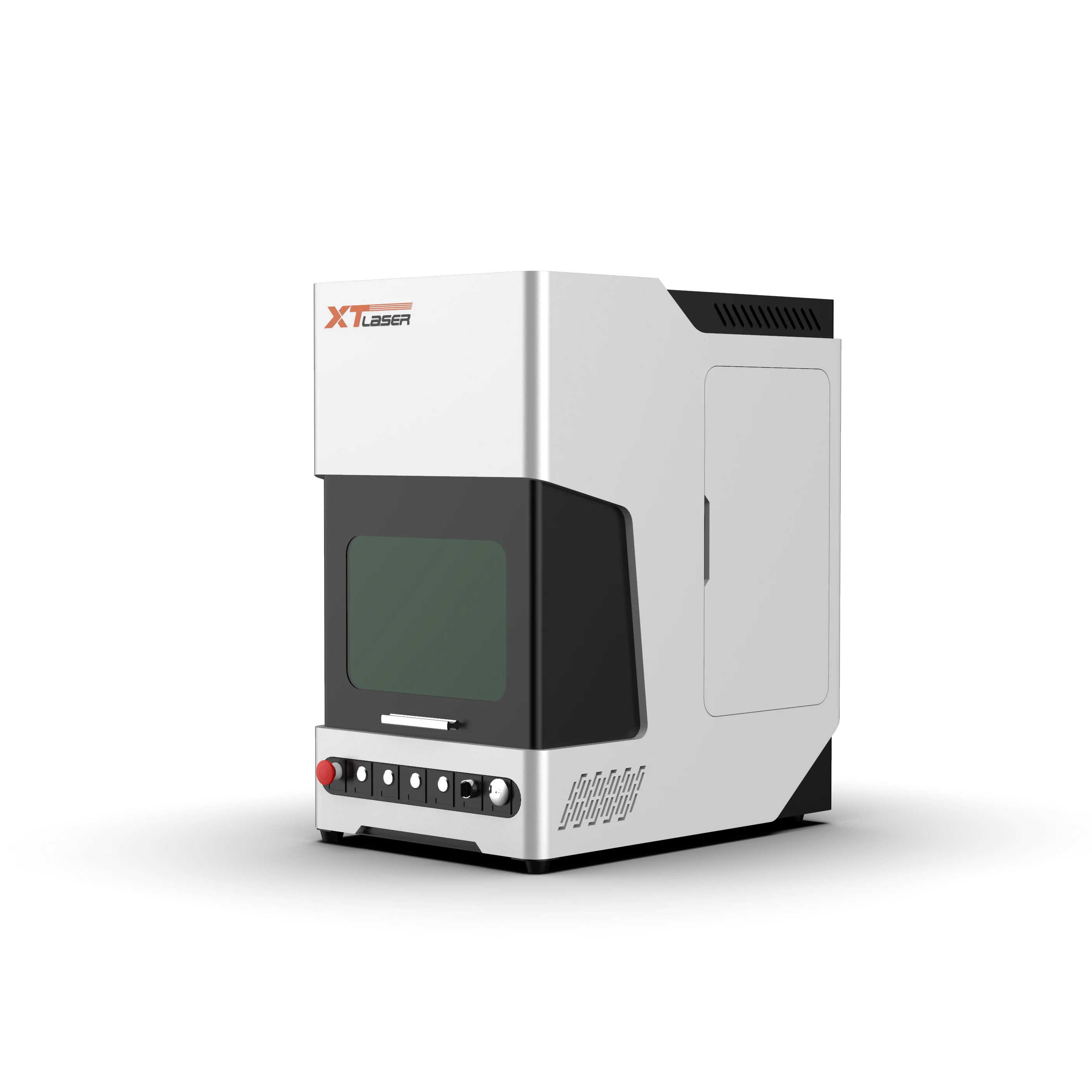 

HBS Latest new design 20W/30w/50w Fully Enclosed Fiber Laser Marking machine/ jewelry Engraving marking Machine