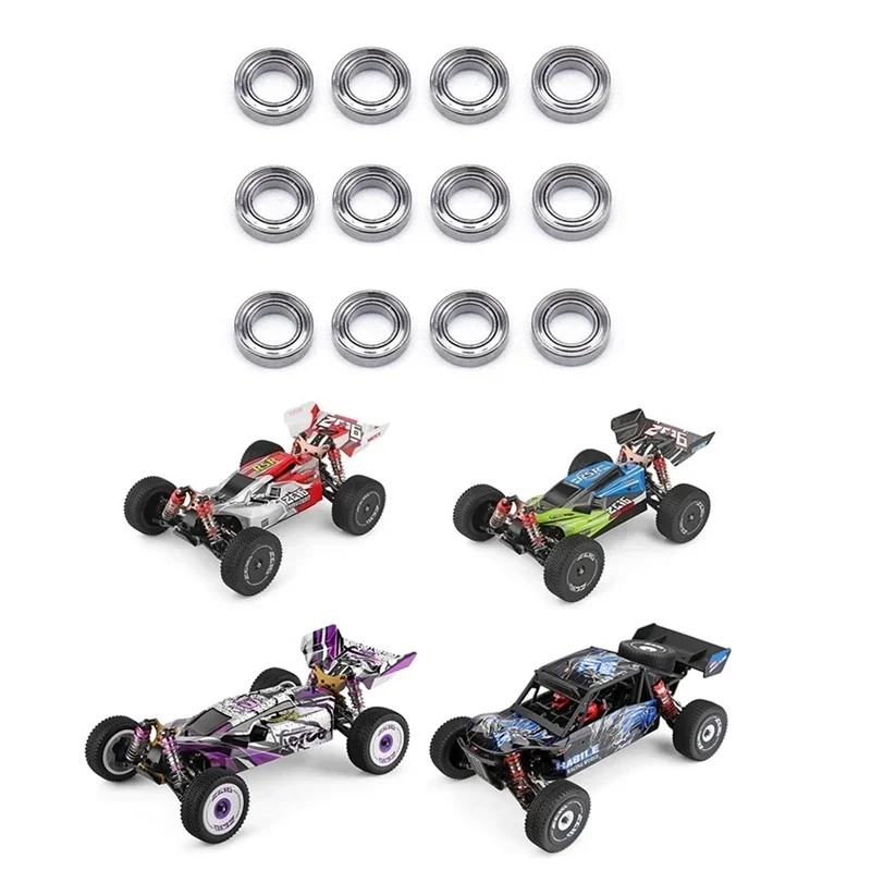 12шт 144001 -1296 Запасные аксессуары для подшипников 4x7x2 мм Wltoys 124019 124018 Детали