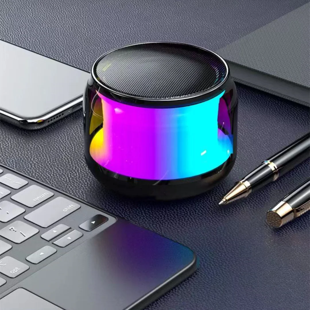 Беспроводной Bluetooth-динамик портативная мини-Колонка со стеклянным стальным