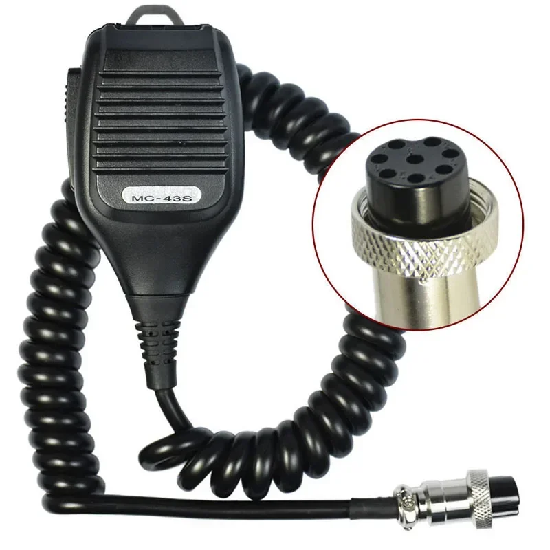 Ручной плечевой круглый 8-контактный динамик MC43S PTT микрофон для Kenwood TS-480HX TM-231 TS-990S