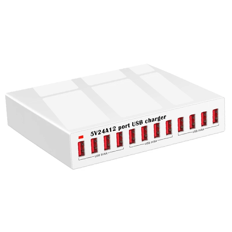 

Зарядное устройство X6 с 12 Usb-портами, 5 В, 24 а