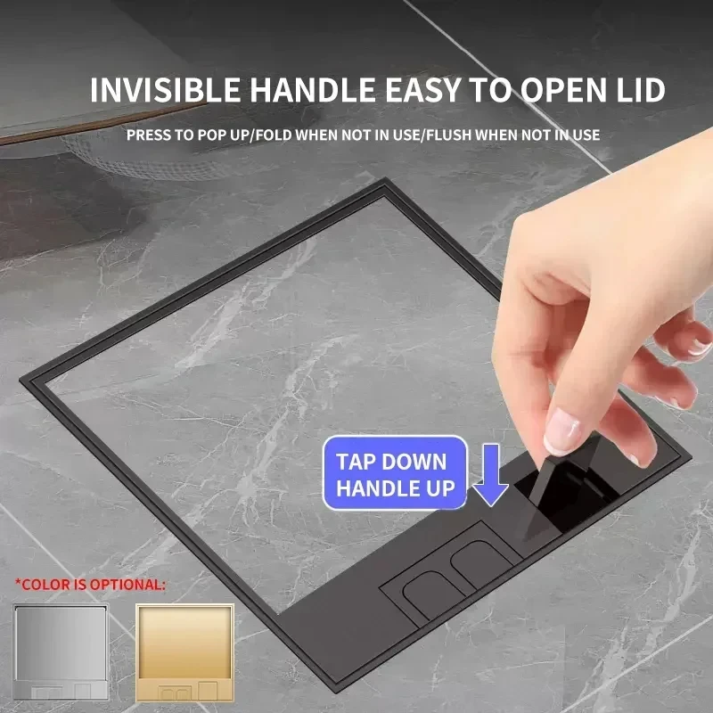 Напольная розетка скрытая Великобритания США ЕС BR FR Стандартная Power USB HDMI RJ45