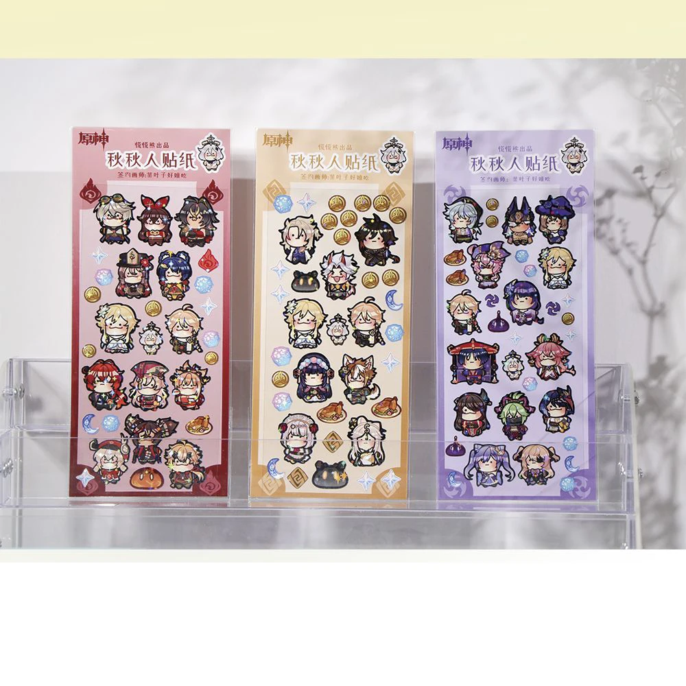 Игра Impact Q Fanwork 7 элементов наклейки для разных людей граффити ноутбука багажа