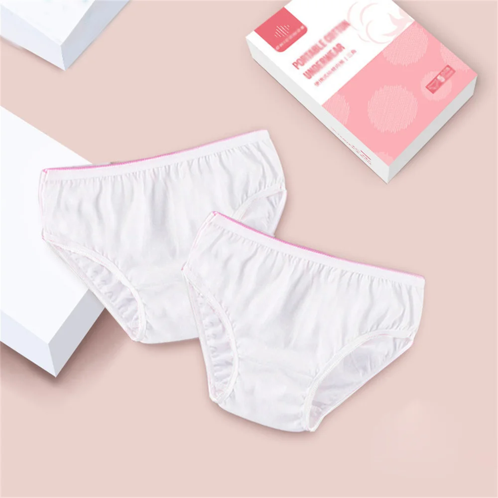 10PCS Disposable Underwear Pregnant Panties Cotton Postpartum Underpants Plus size for Big Women L to 3XL