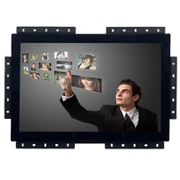 widescreen display 19 inch wall mounted hanging transportation industrial pc capacitive touch monitor for bus train