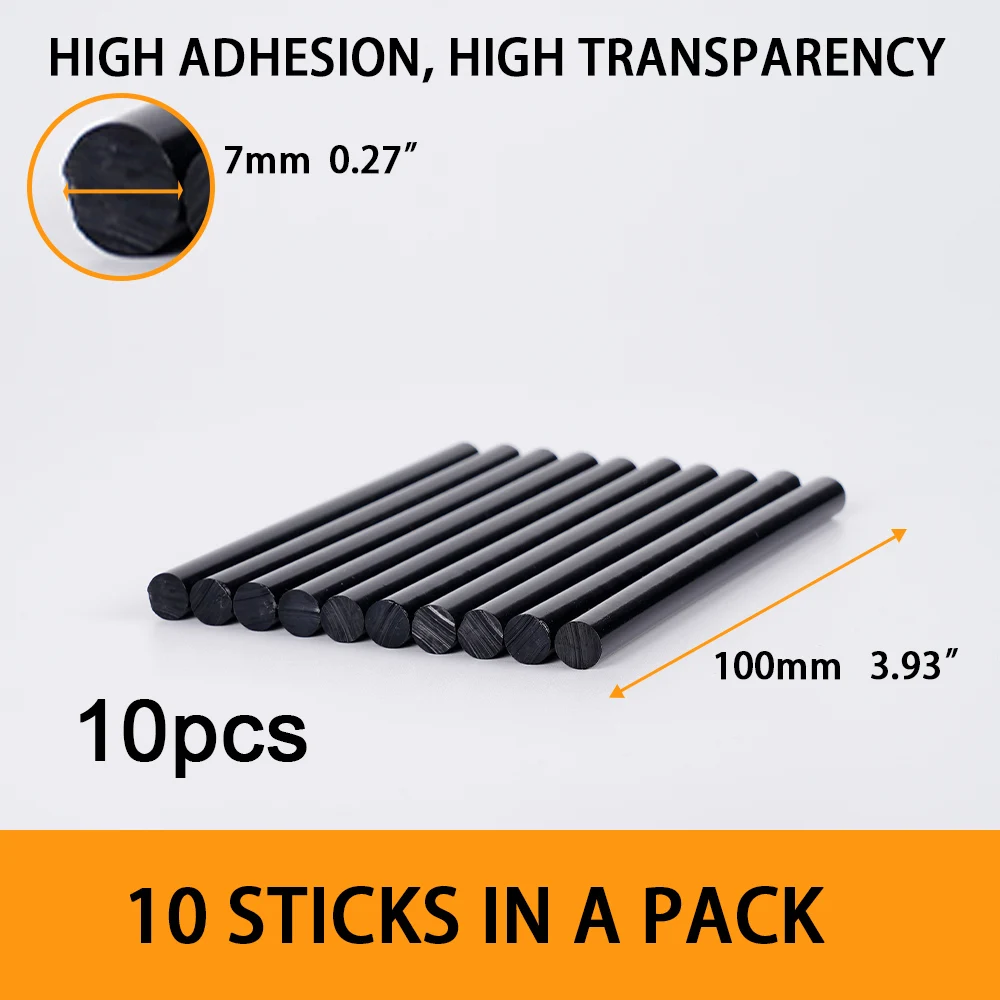 KingHui черные термоплавкие клеевые стержни 7x100 мм