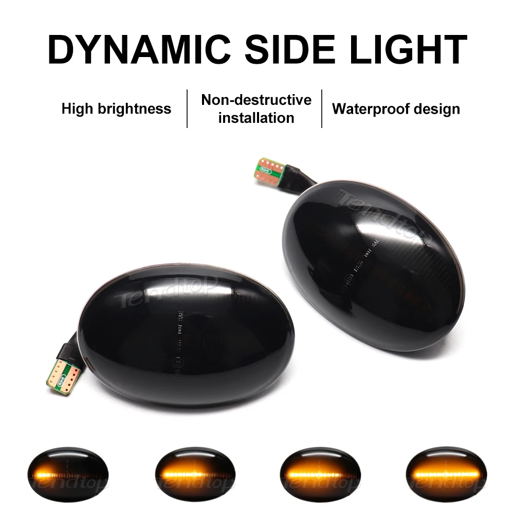 

Dynamic LED Side Marker Lamp Sequential Turn Signal Light Car Accessories Auto For Mini Clubman R55 Cooper R56 R57 Coupe R58 R59