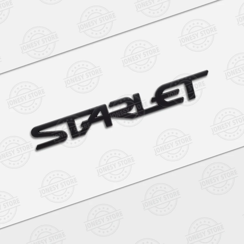 

Авто Металл для Starlet Logo EP82 EP91 P7 P8 P9 Glanza Vitz GT Turbo 3D Значок с надписью Наклейки на багажник Стиль автомобиля ﻿