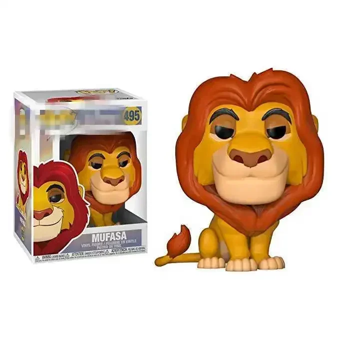 FUNKO POP DISNEY Фигурка Короля Льва Mufasa Коллекционные игрушки Simba Pumbaa Timon Fox 87 498 495 496