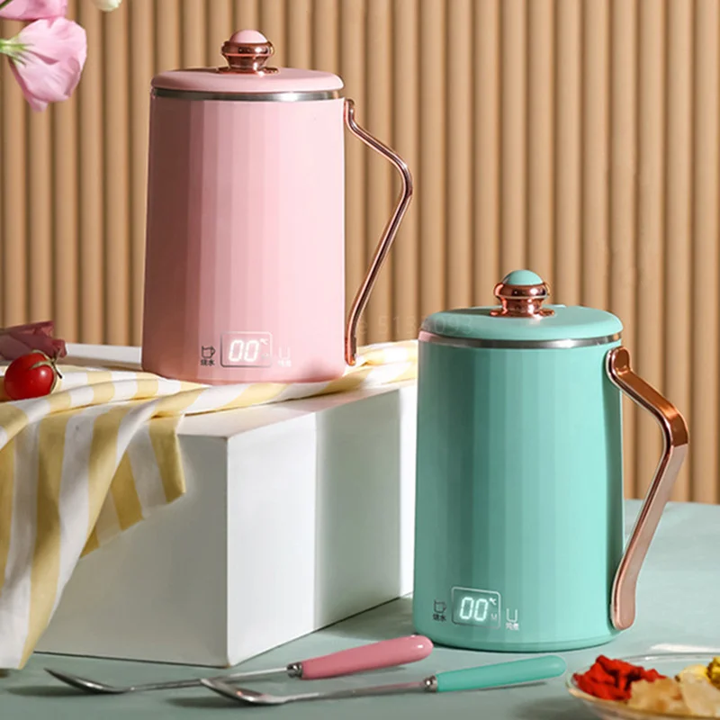 Чайник электрический портативный с термостатом 110 В/220 В 450 мл