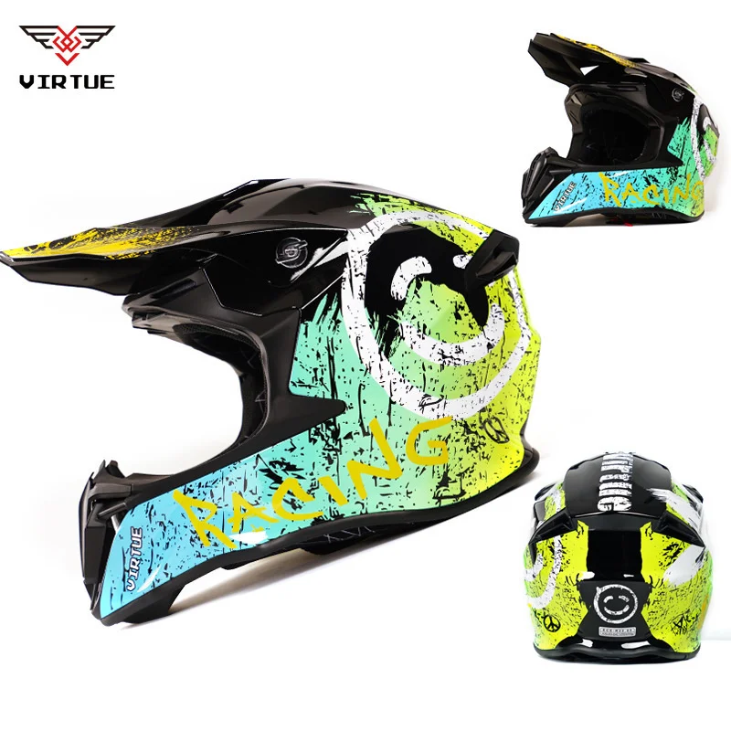 for man women   New Motocross Helmets Motorbike Helm Professional  off-road  Full Face DOT Approved Full Face