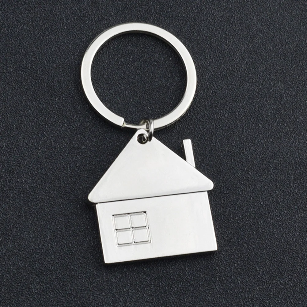 

House Key Chains House Pendant Keychains Housewarming Keychain Gift Pendant Keychain Metal Keyring Housewarming Gift