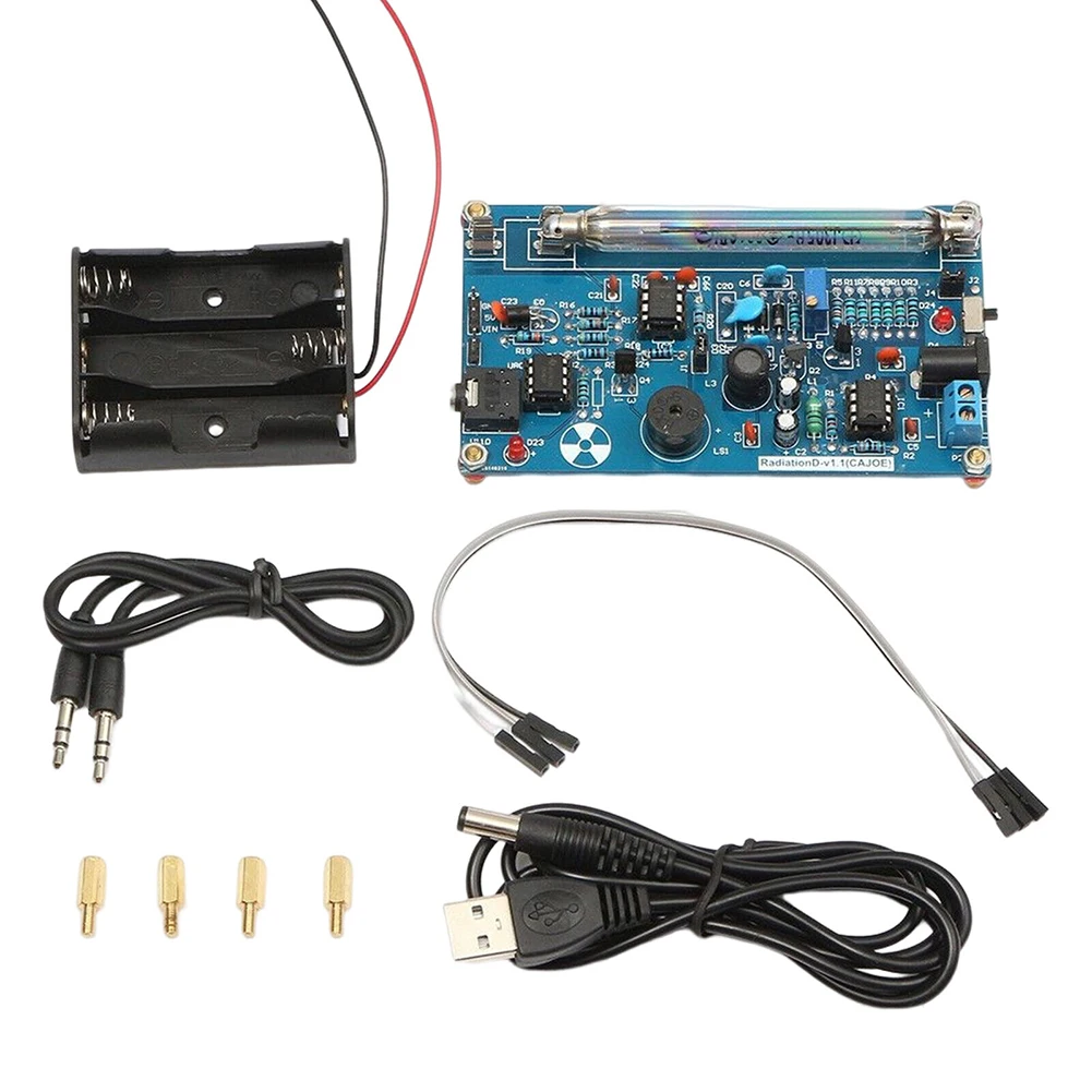 

Assembled DIY Geiger Counter Kit Nuclear Radiation Detector Beta Gamma Ray Detector System 12mA - 30mA Testing Equipment