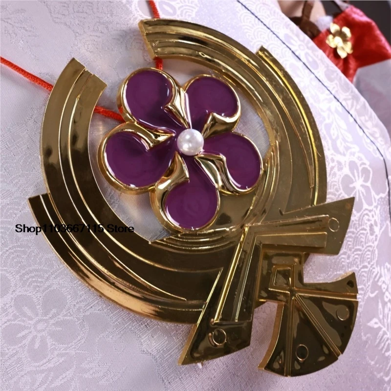 Yae Miko Genshin Impact Косплей Костюм Парик Платье Игра Yaemiko Guuji Костюмы для Хэллоуина