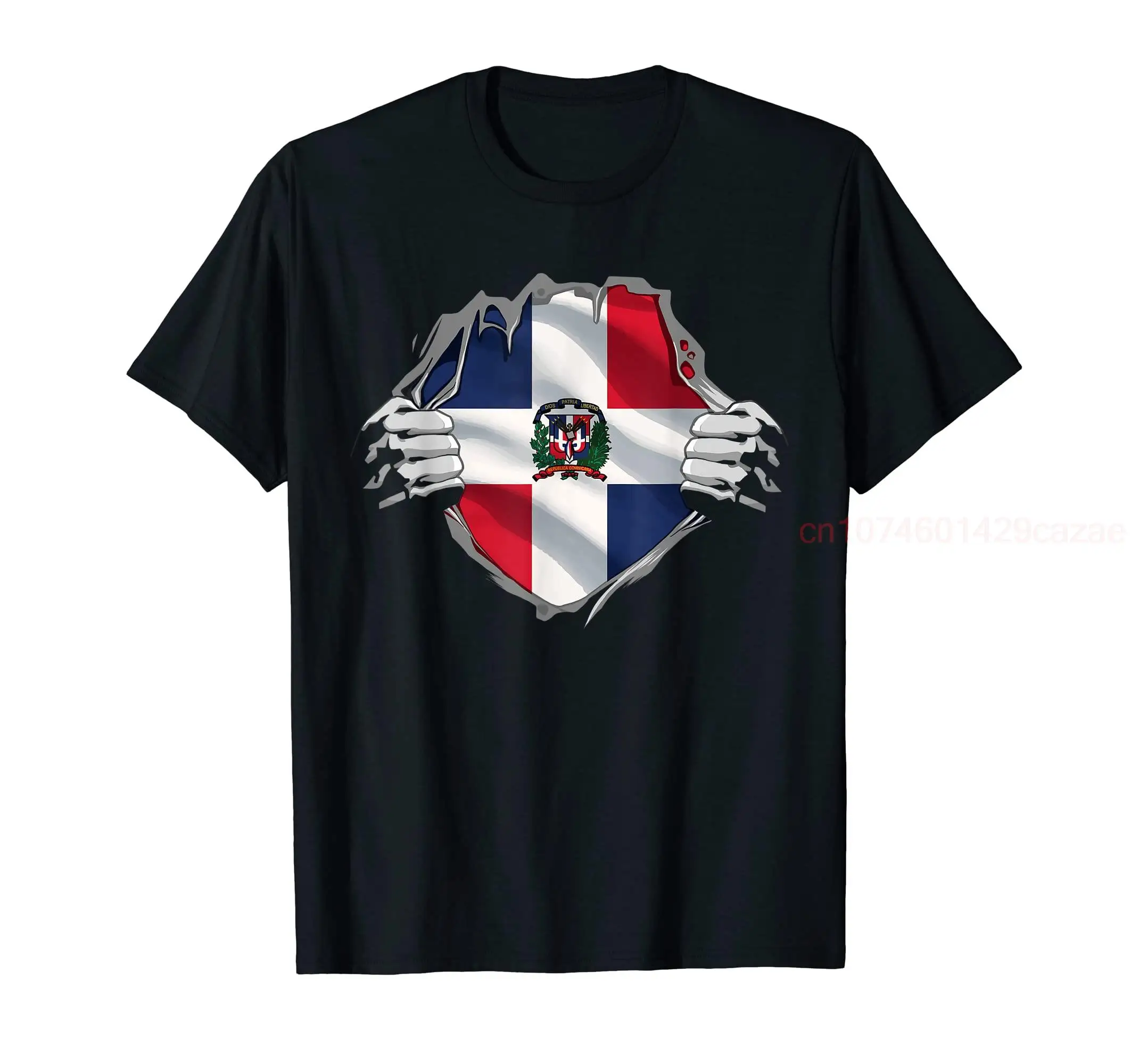 

100% Cotton Super Dominican Heritage Proud Dominican Roots Flag T-Shirt MEN WOMEN UNISEX T Shirts Size S-6XL