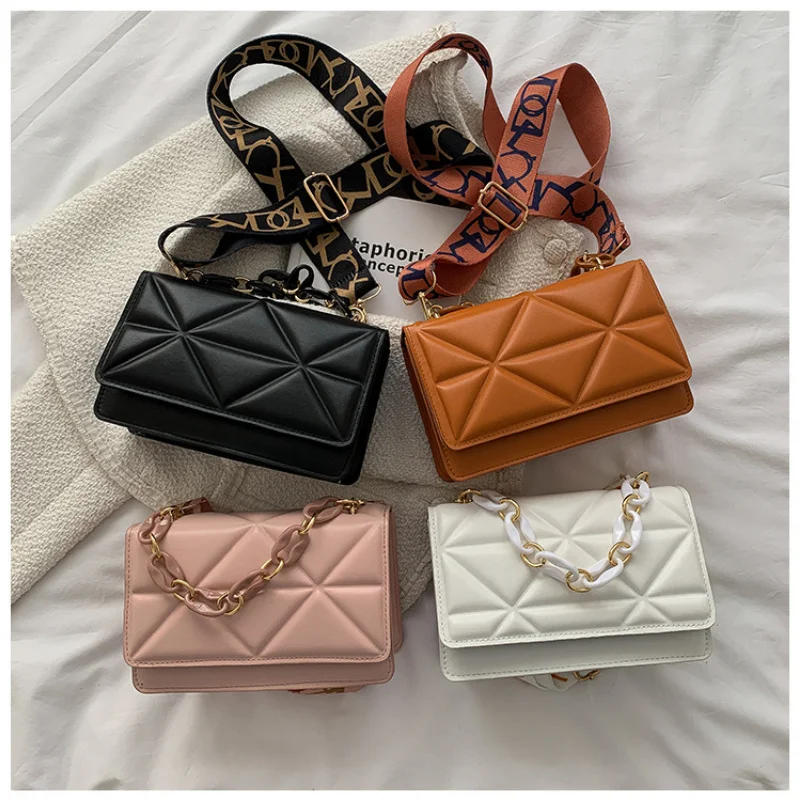 

Broadband Casual Bag Women 2023 New Trendy Fashion Shoulder Square Bag Simple r Bag Designer Bags Luxury Dropshipping