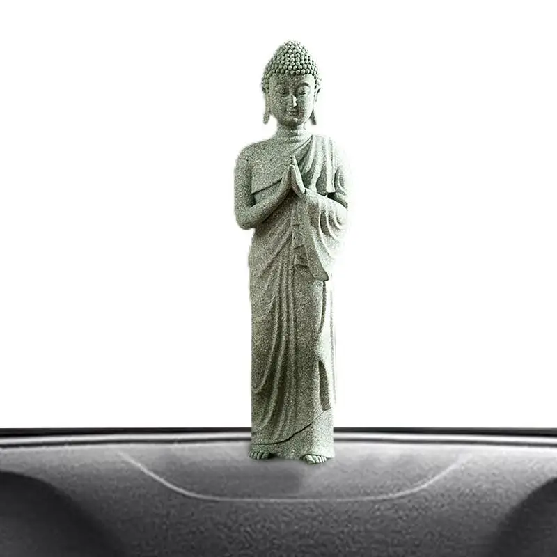 

Stone Buddha Statue Exquisite Meditation Home Aquarium Ornaments Home Desk Garden Aquarium Fish Tank Decoration Ornaments Crafts