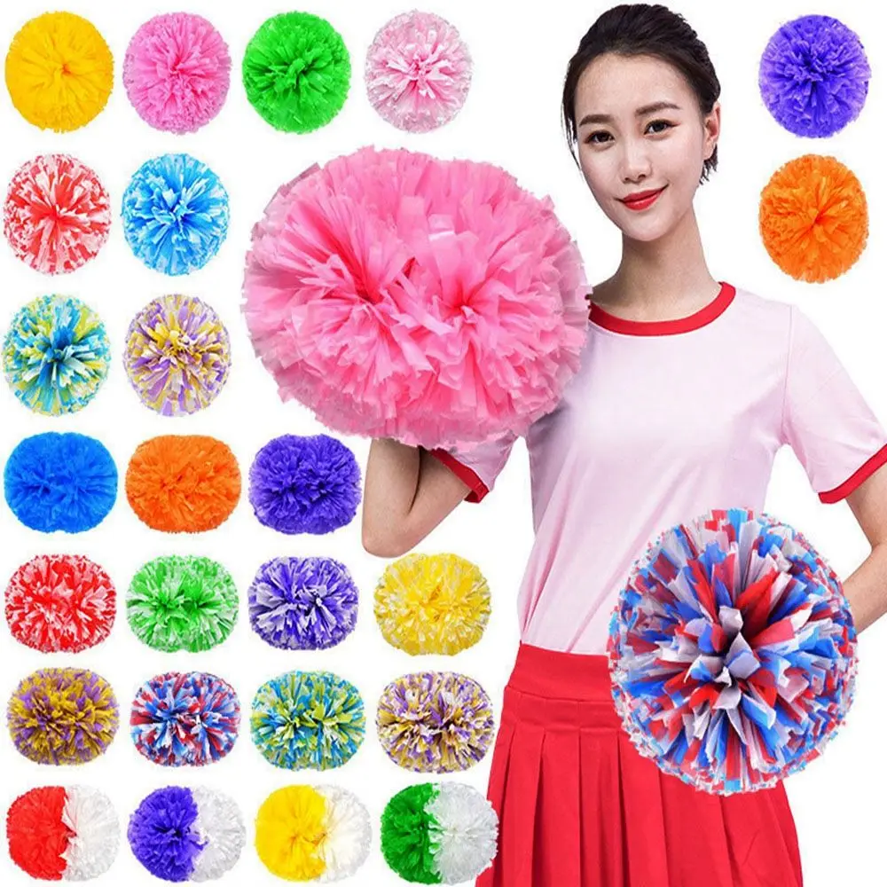 28cm Game Pom Poms Cheerleading Cheering Ball Sports Match Vocal Dance Party Concert Decorator Come On Props Club Supplies