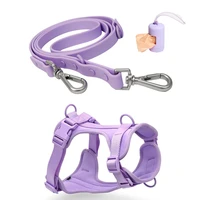 dog collar designer sets waterproof pvc wildone dog leash and harnest set with poop bag small large dogs pet products
