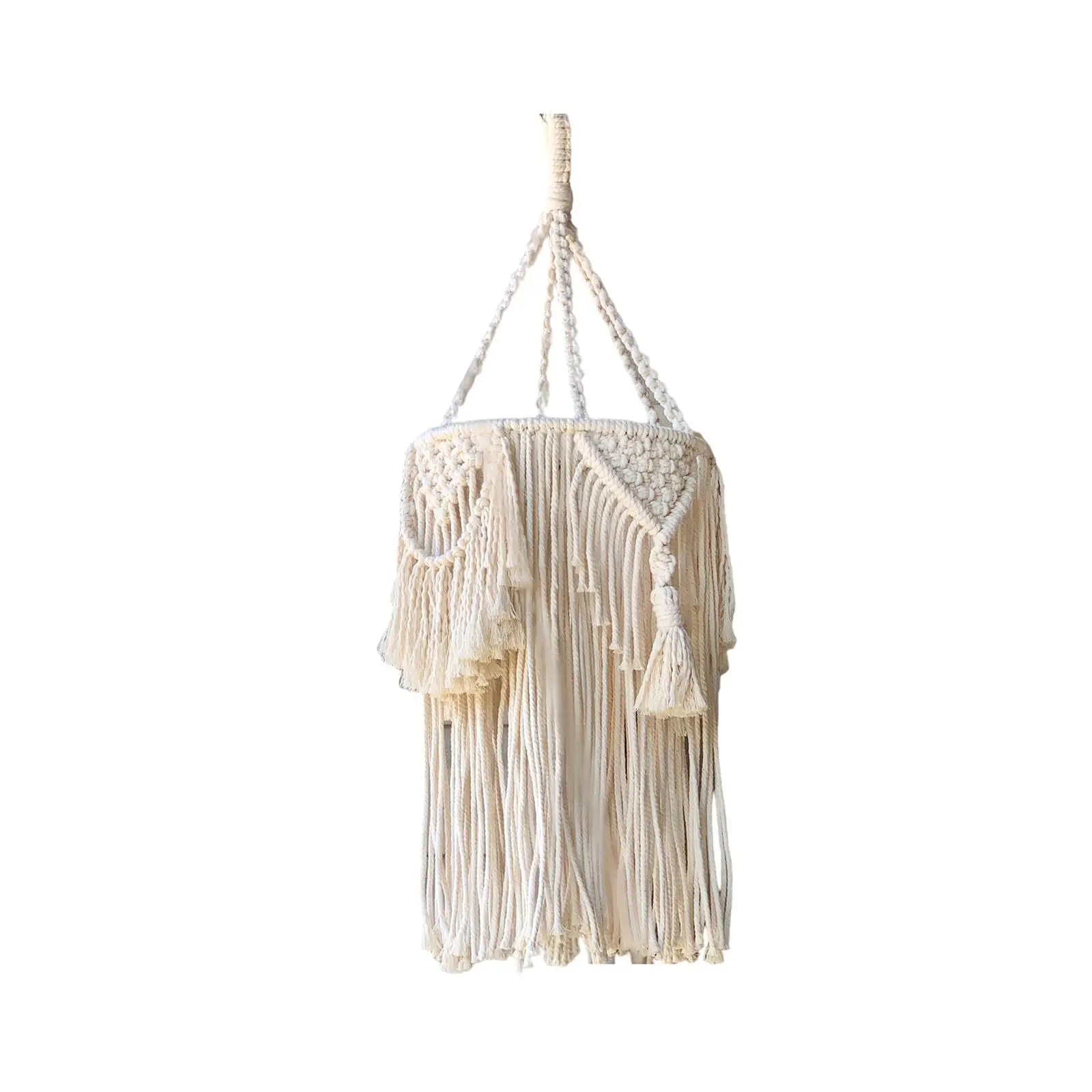 

Macrame Lamp Shade Bohemian Pendant Light Shade for Living Room Cafe Bedroom