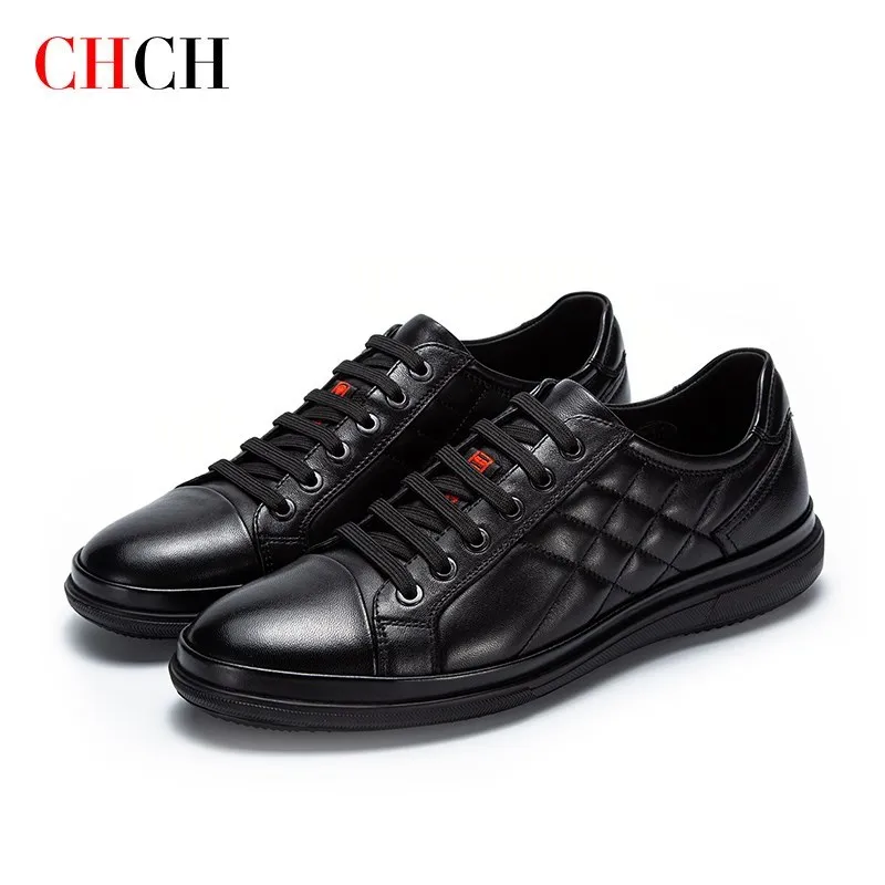 

CHCH Spring Autumn Men shoes Casual shoes Blue Sheep leather Cow leather Rubber EVA Sole Fashion Comfortable