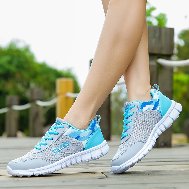 Running Shoes Women Sneakers Comfortable Breathable Tennis Shoes Lightweight Outdoor Casual Sports Footwears Lace-up