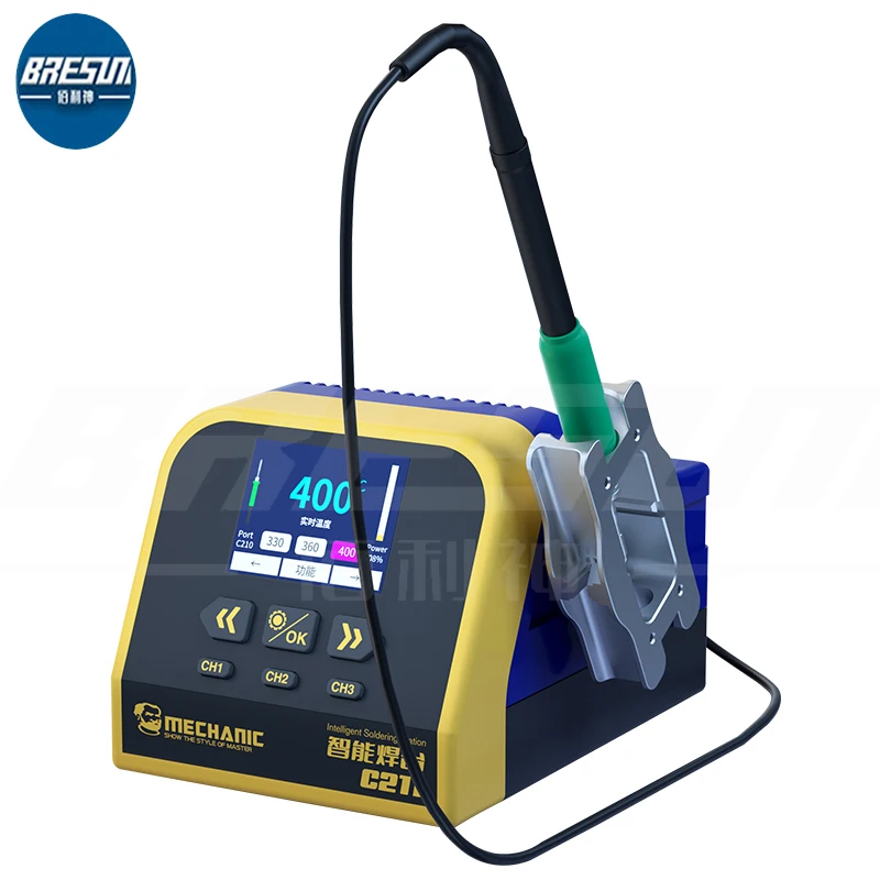 

Новинка, наладочная паяльная станция C211 Lntelligent, ручка C210 115, Быстрое нагревание за 2 секунды, сварочные ремонтные инструменты