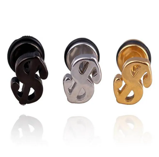 Серьги-гвоздики WKOUD в стиле панк из нержавеющей стали для мужчин и женщин