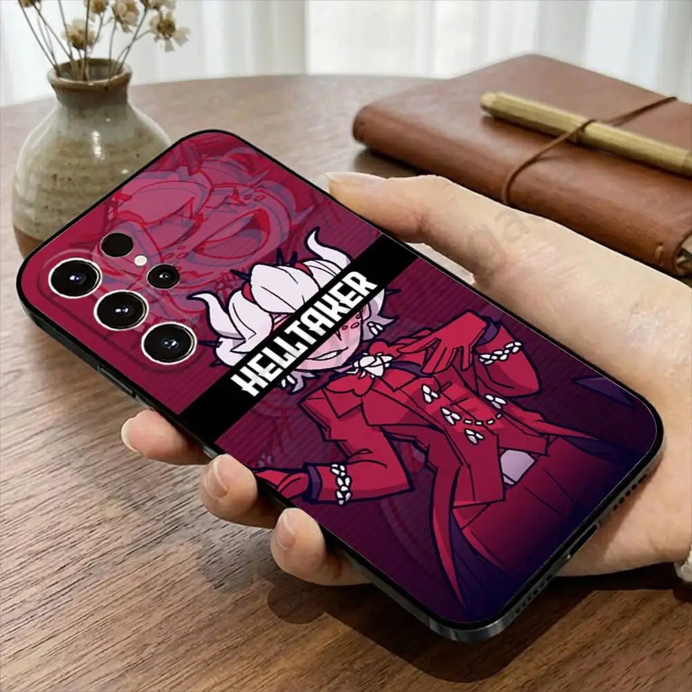 Фото Чехол для игрового телефона H-Helltaker для Samsung S20,21,22,23,24,25,26 Ultra,Plus, черный мягкий чехол №2