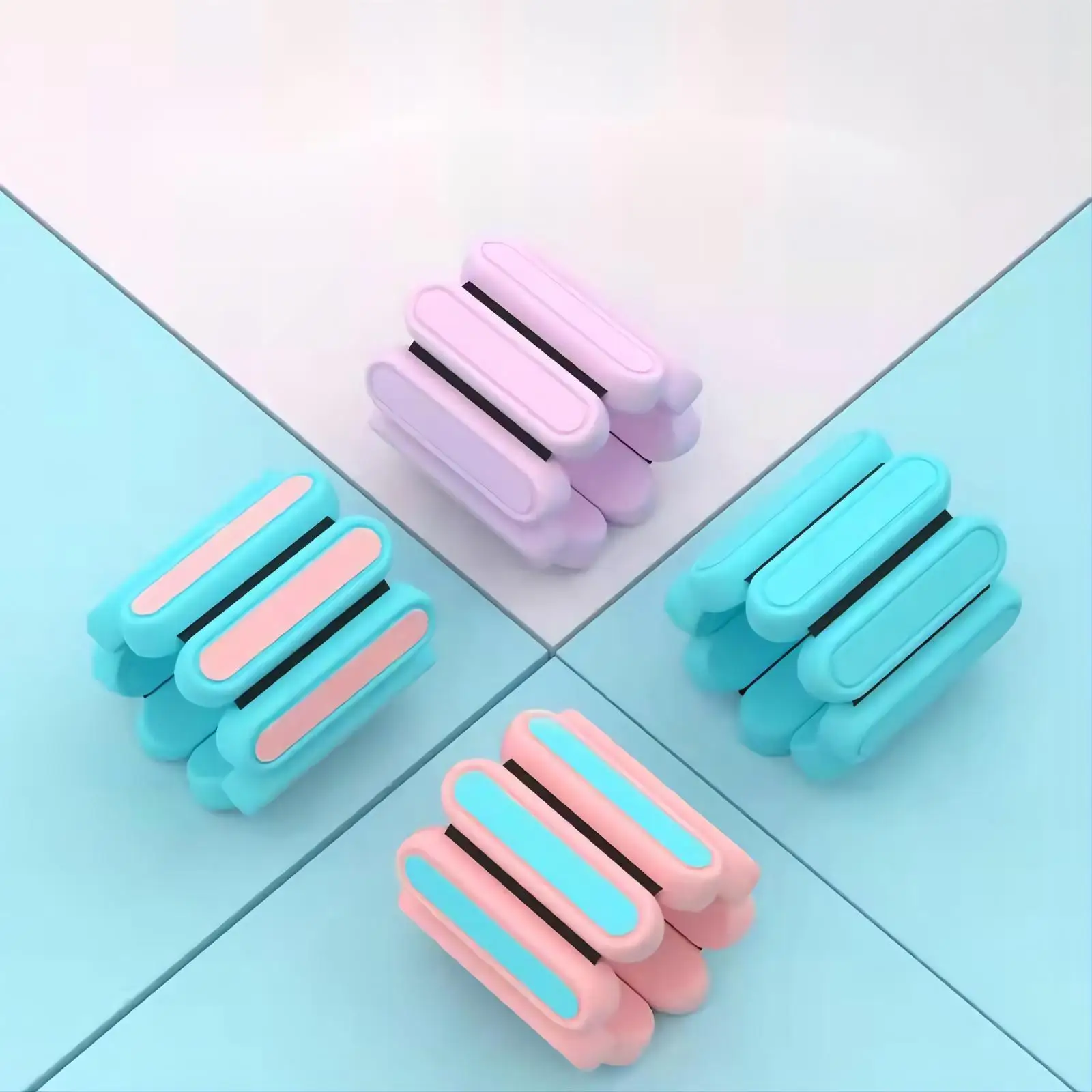 

Set of 2 Adjustable Silicone Weight Bracelets Wearable Wrist Ankle Weights Strap 1 or 2 Lb Pair Durable Waterproof Fitness Tools