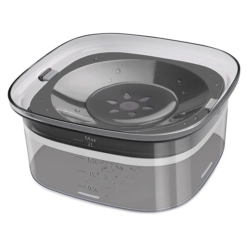 

Drinking For No Pet Water Dispenser Slow Spill Visible Dog Bowl Splash Level 70oz Water Bowl Anti Water Bowl Water Dog Dogs