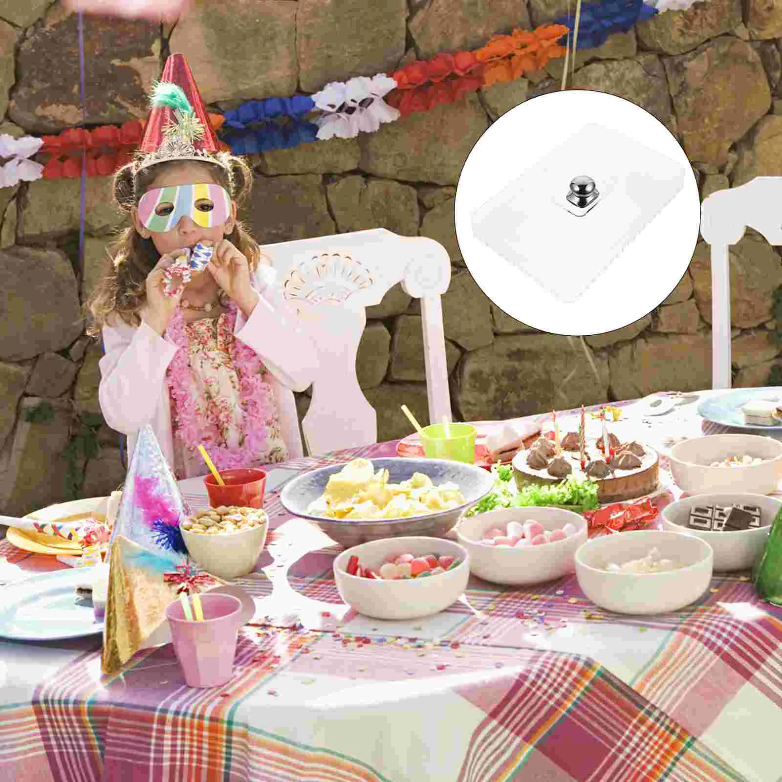

1 Pc Restaurant Steak Cover Creative Snack Cover Multipurpose Cake Tray Cover