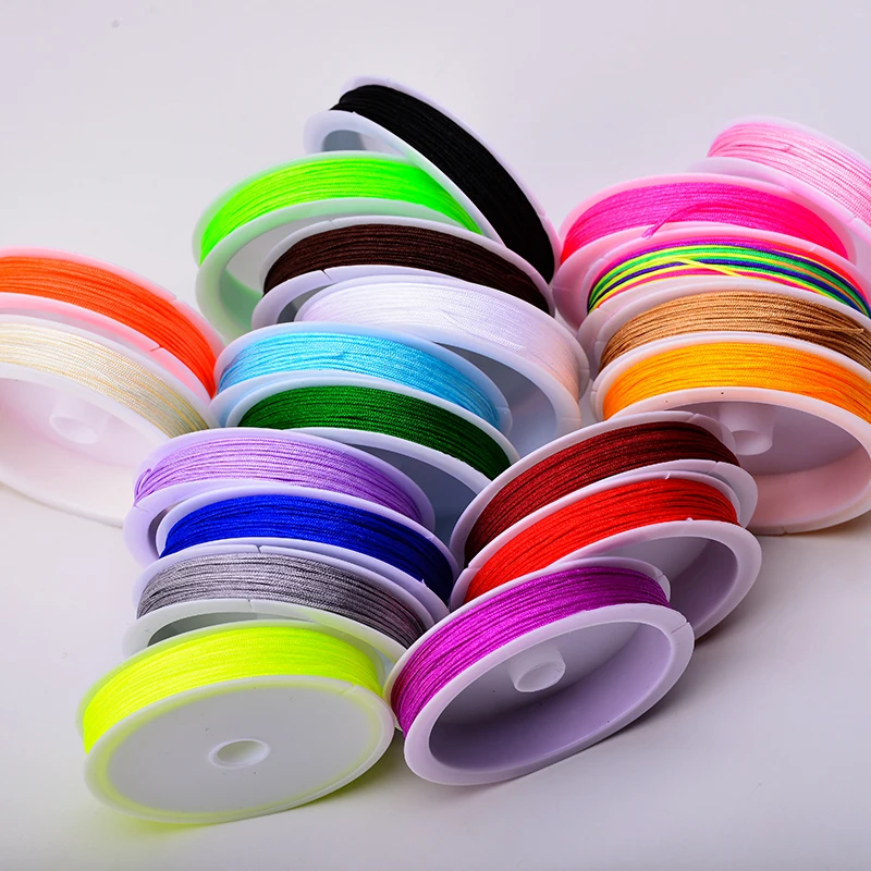 

2p 1 мм Ассорти прочный эластичный Эластичный Хрустальный шнур для DIY браслет ожерелье Изготовление ювелирных изделий веревка для бисеропле...