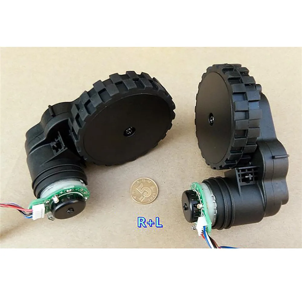 2pcs DC12V Professional Gear Motor with Encoder RC Model Tank Spare R L Motor Wheel For Robot Vacuum Cleaner Tracking Car