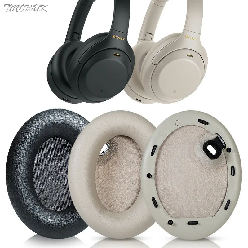 Амбушюры для SONY MDR-1000X 1000XM2 1000XM3 1000XM4, сменные наушники из пены с эффектом памяти, сменные амбушюры, поролоновые амбушюры Амбушюры для SONY MDR-1000X 1000XM2 1000XM3 1000XM4, сменные наушники из пены с эффектом памяти, сменные амбушюры, поролоновые амбушюры