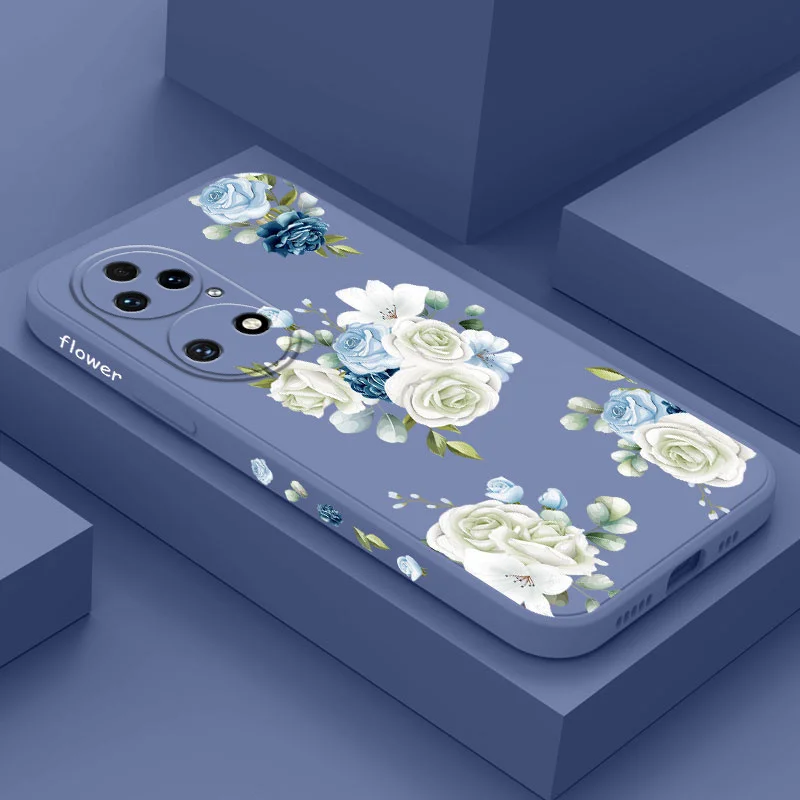 

Lilies Bloom Phone Case For Huawei P50 P40 P30 P20 Nova 10 10SE 9 9SE Mate 50 50E 40 30 20 Pro Lite P Smart 2021 Y7A Cover